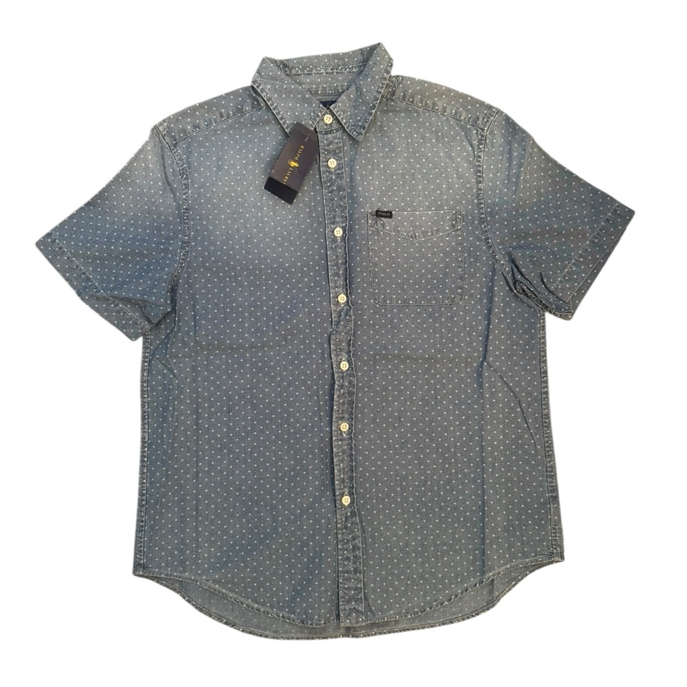 Ralph Lauren (NWT) Short Sleeve button down Shirt Boys sz L(14-16).